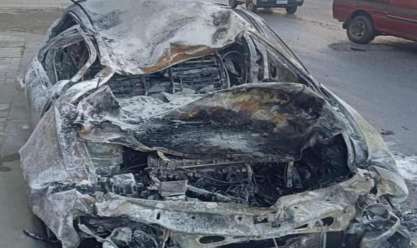 وفاة سائق بعد تفحم سيارته في حادث على طريق «الإسكندرية - مطروح»
