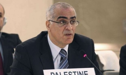مندوب فلسطين بمجلس حقوق الإنسان: طالبنا بوقف تصدير السلاح لإسرائيل