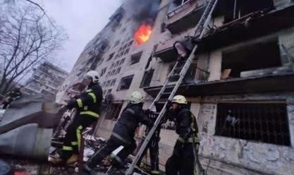 انفجار بمبنى سكني في العاصمة الأوكرانية «كييف»