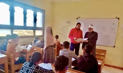 طلاب الشهادة الابتدائية والإعدادية الأزهرية يؤدون امتحان اللغة العربية اليوم
