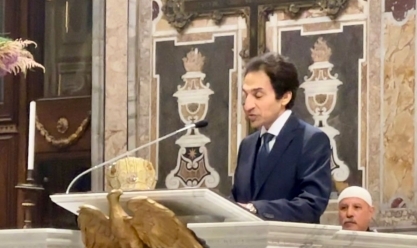 سفير مصر في إيطاليا يستقبل منتخب مصر الأول للتايكوندو
