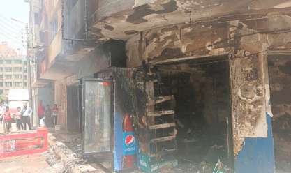 السيطرة على حريق محل تجاري بحي شرق أسيوط دون إصابات