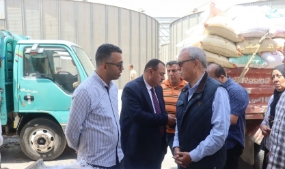 محافظ القليوبية يتابع توريد القمح في صومعة عرب العليقات بالخانكة