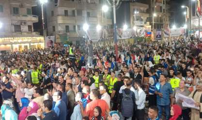 آلاف المواطنين في سوهاج يحتفلون بترشح الرئيس السيسي لفترة انتخابية جديدة