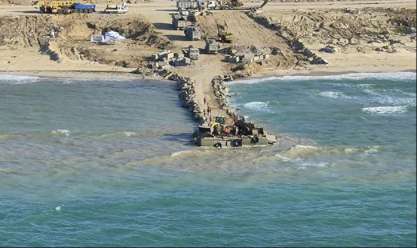القيادة المركزية الأمريكية: إيصال 569 طن مساعدات لغزة عبر الرصيف البحري حتى الآن