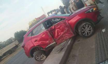 إصابة شخصين في حادث سير على طريق «طنطا - كفر الزيات»