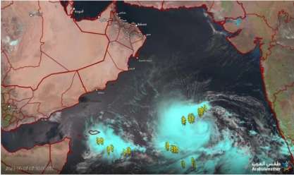 آخر تطورات إعصار «بيبارجوي» في بحر العرب.. يؤثر على المجال الجوي