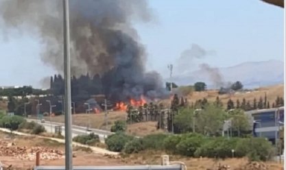 حرائق كبيرة شمال إسرائيل إثر إطلاق عدة صواريخ مضادة للدبابات من لبنان