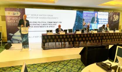 وزير الري: أفريقيا تواجه تحديات كبيرة في خدمات المياه والصرف الصحي