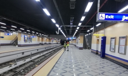 تشغيل المرحلة الثالثة من مترو الخط الأخضر أمام الركاب الأربعاء المقبل
