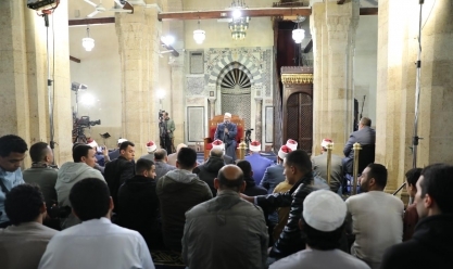 درس التراويح بالجامع الأزهر يستبشر بنصر لإخواننا في فلسطين خلال رمضان