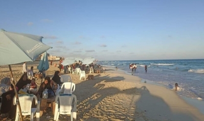 إقبال ضعيف على شواطئ الإسكندرية بسبب امتحانات الثانوية العامة