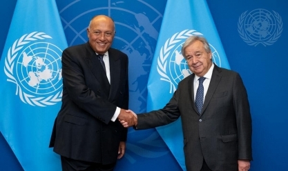 الأمين العام للأمم المتحدة يشيد بدور مصر الريادي في مختلف المحافل الدولية