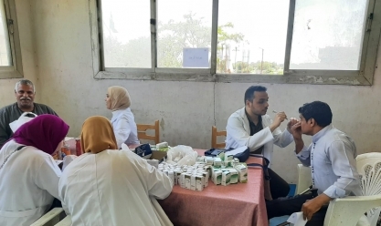 الكشف على 278 مريضا في قافلة طبية لجامعة بنها بقرية مشتهر
