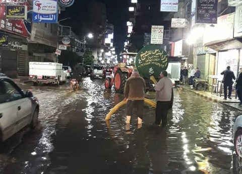 هطول أمطار على محافظة الدقهلية