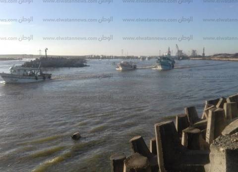 استئناف الصيد وحركة الملاحة في ميناء بوغاز والبرلس بعد تحسن الطقس   