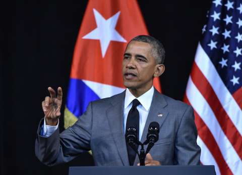 أوباما يتحدى quotداعشquot بحضوره مباراة بيسبول في كوبا
