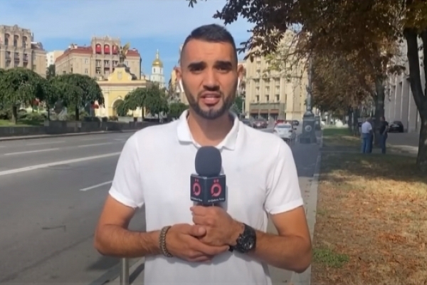 غيث مناف مراسل قناة القاهرة الإخبارية في كييف