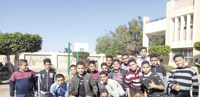 طلاب مدرسة الشلطيطة بإدارة بلقاس فى محافظة الدقهلية