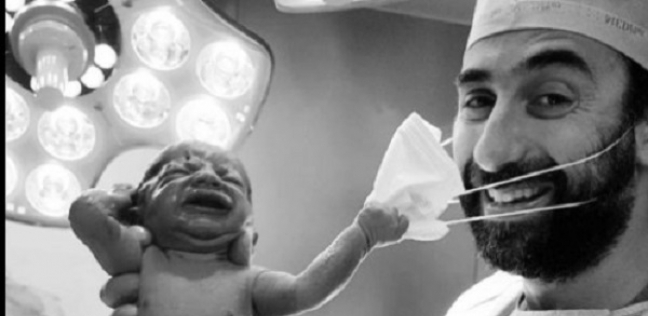 الرضيع مع الدكتور سامر شعيب