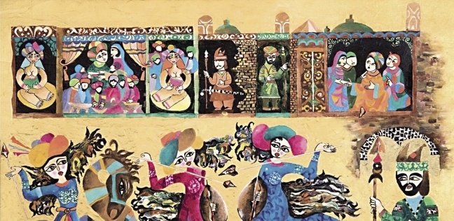 إحدى لوحات معرض "مجدي نجيب"