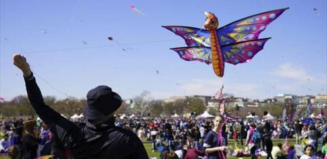 مهرجان الطائرات الورقية في واشطن للاحتفال بقدوم الربيع