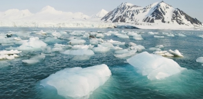 ذوبان الجليد نتيجة التغير المناخي