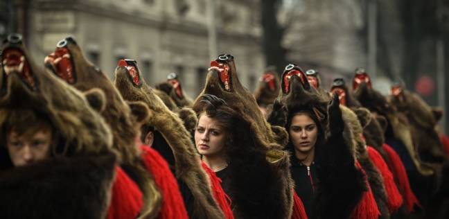 "الدببة" تغزو شوارع رومانيا احتفالا برأس السنة