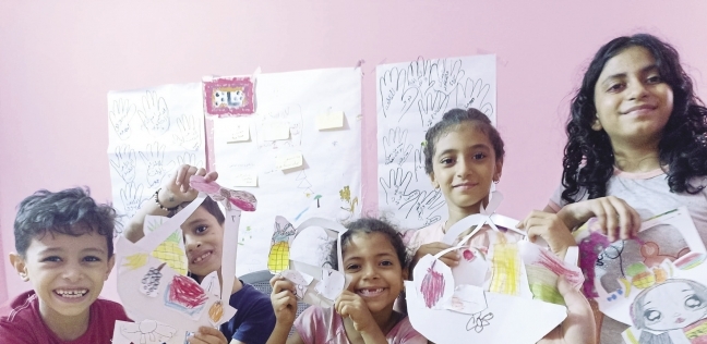 إبداعات أطفال منشأة ناصر على إيد «تريزا»