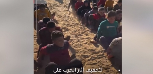 تنظيم فعاليات لأطفال غزة بمراكز النازحين