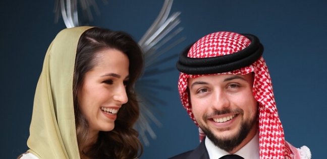 ولي العهد الأردني الأمير الحسين بن عبدالله الثاني وخطيبته الآنسة رجوة آل سيف