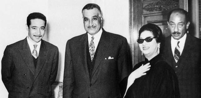 الرئيس عبدالناصر وأم كلثوم