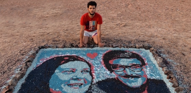 هاني جينيدي، رسام صورة الفنان سمير غانم ودلال عبدالعزيز