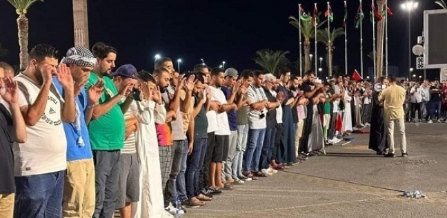 تأدية صلاة الغائب على شهداء قطاع غزة في ليبيا