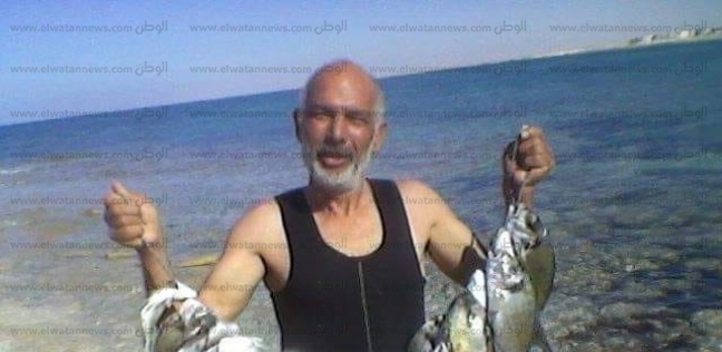 سمك الدنيس بعد صيده على شواطىء مطروح