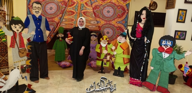 زينب تصمم مجسمات لأشهر الشخصيات في رمضان