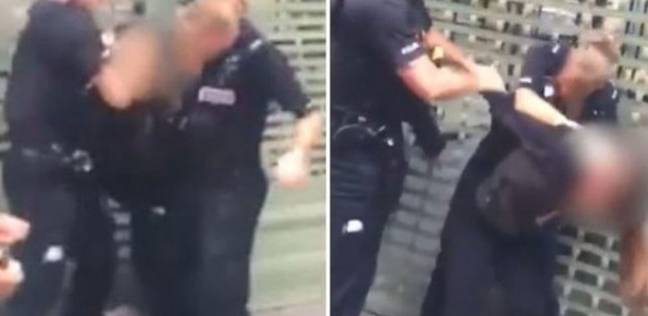 شرطي بريطاني يوسع فتاة في سن 14 عامًا ضربًا على رأسها!