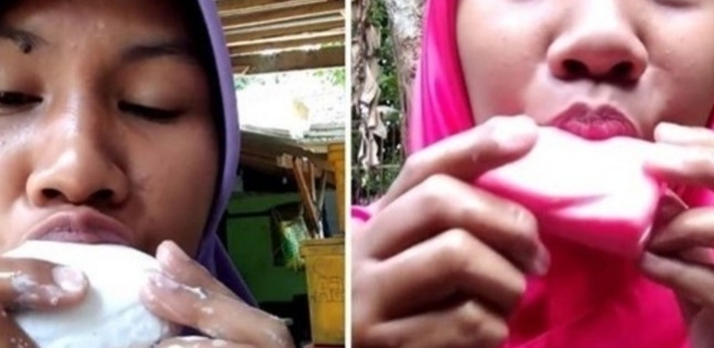 فتاة إندونيسية تتحول لنجمة على الإنترنت بسبب أكل "الصابون"
