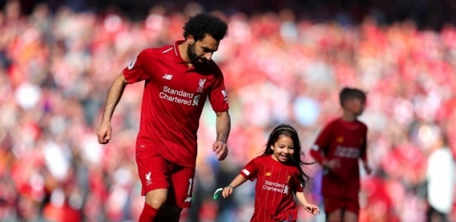 محمد صلاح وابنته مكة