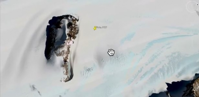 صورة لخرائط جوجل إيرث بالقارة القطبية الجنوبية