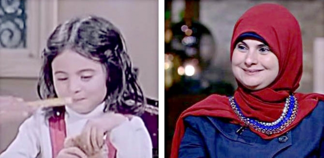 الطفلة ميرفت على خلال مشاركتها في فيلم الحفيد