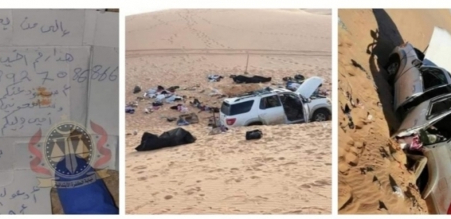 أسرة سودانية ماتت في صحراء ليبيا من العطش