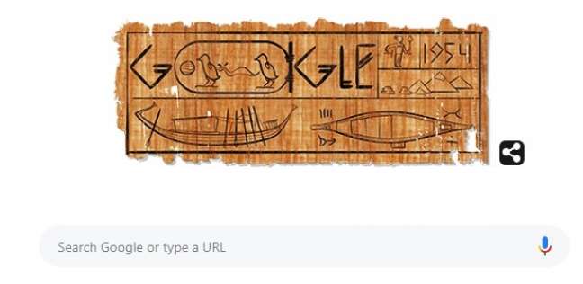 جوجل يحتفل بـ " سفينة خوفو "