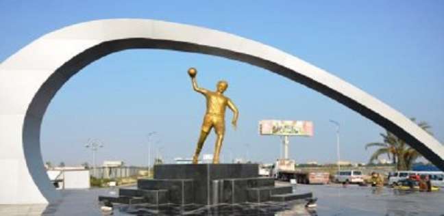 تمثال الاحتفال ببطولة كأس العالم لكرة اليد في الإسكندرية