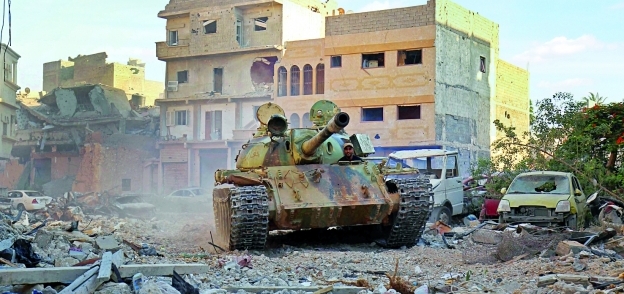 صورة أرشيفية من الصرعات العسكرية في طرابلس