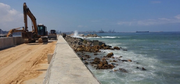 مشروعات حماية شاطئ الاسكندرية