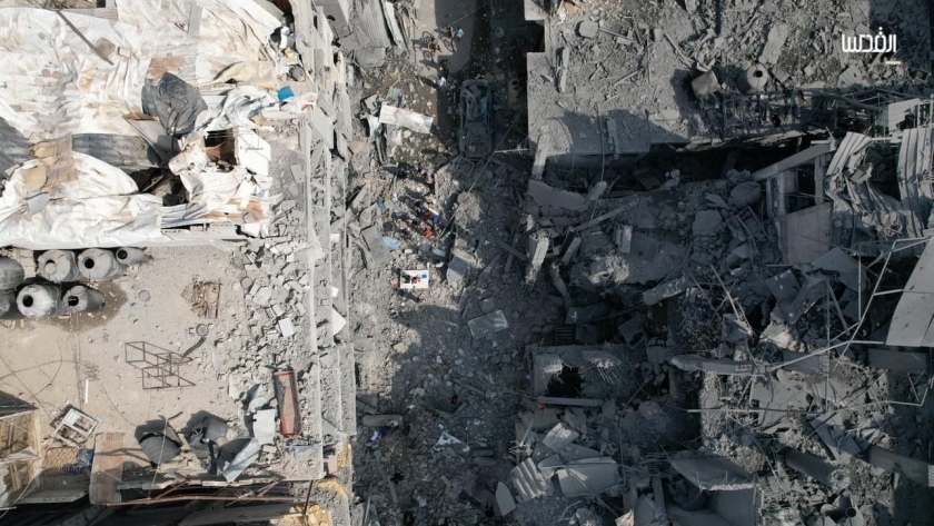 آثار القصف الإسرائيلي على غزة - صورة أرشيفية