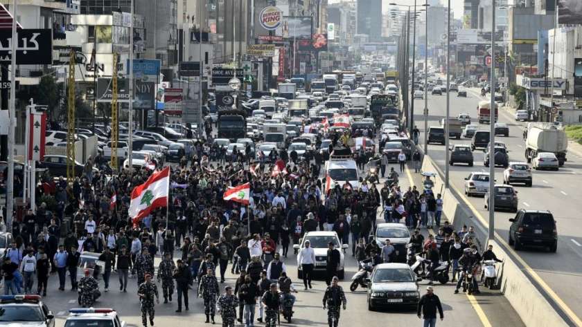 صورة أرشيفية .. تظاهرات في لبنان