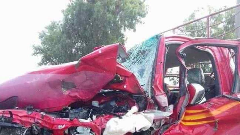 وفاة شخص وإصابة آخر في حادث تصادم سيارتين بالفيوم