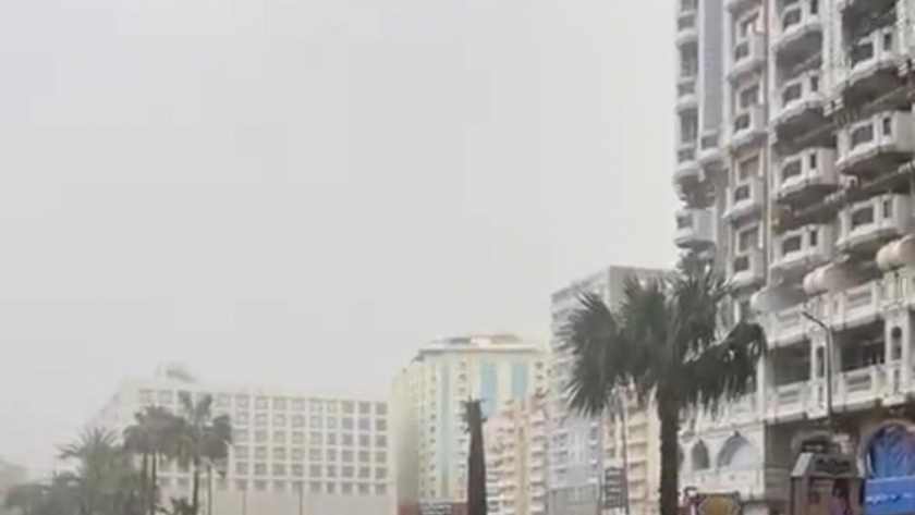 أمطار وغيوم نتيجة التغيرات المناخية بالإسكندرية